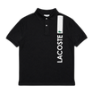 Chomba Lacoste Negra y Blanca