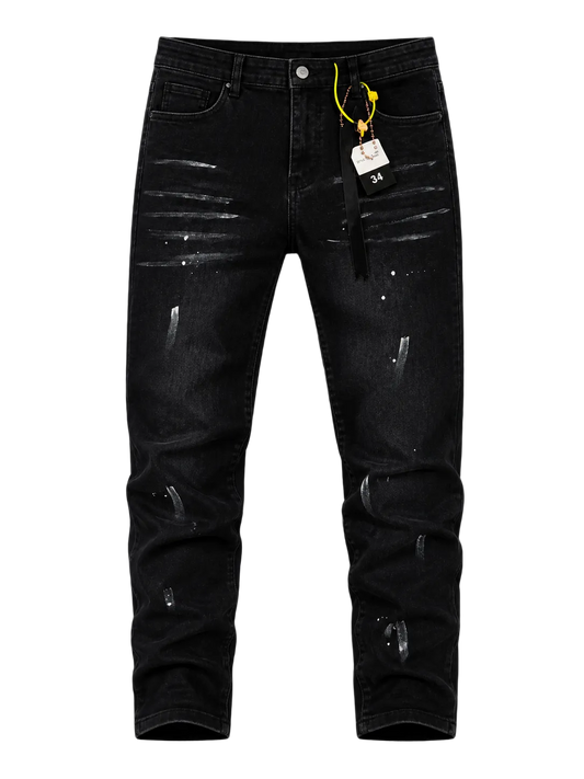 Jean Purple Manchas