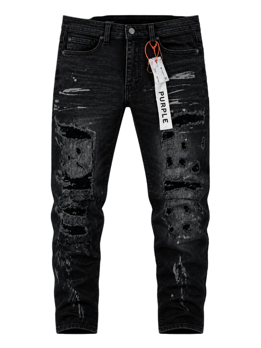 Jean Purple Parche / Manchas