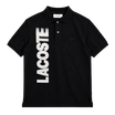 Chomba Lacoste Negra Vertical