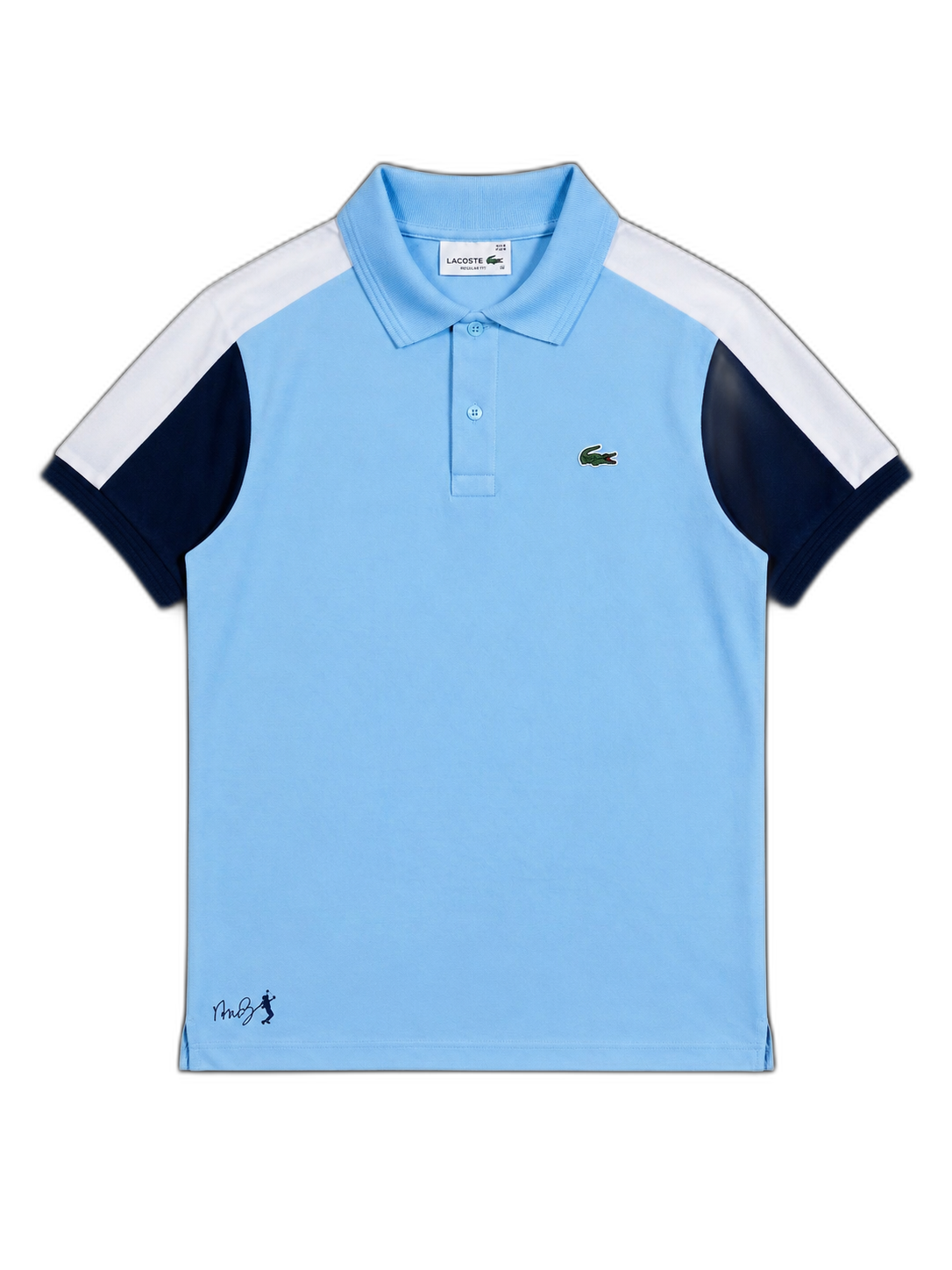 Chomba Lacoste Celeste y Navy