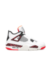 Jordan 4 Retro White/Black Red Splatter