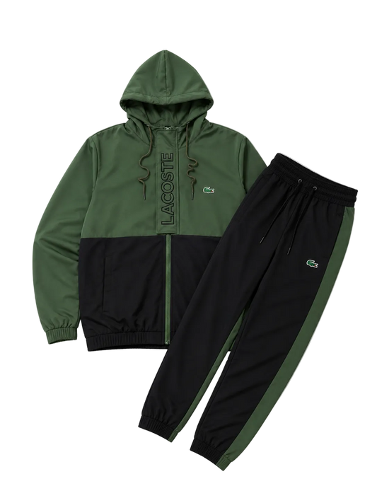 Conjunto Lacoste Split Verde/Negro