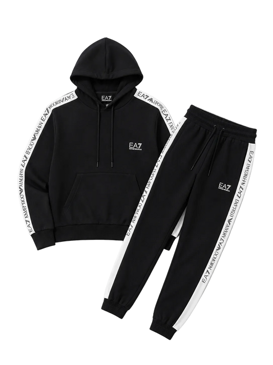 Conjunto EA7 Signature Negro/Blanco