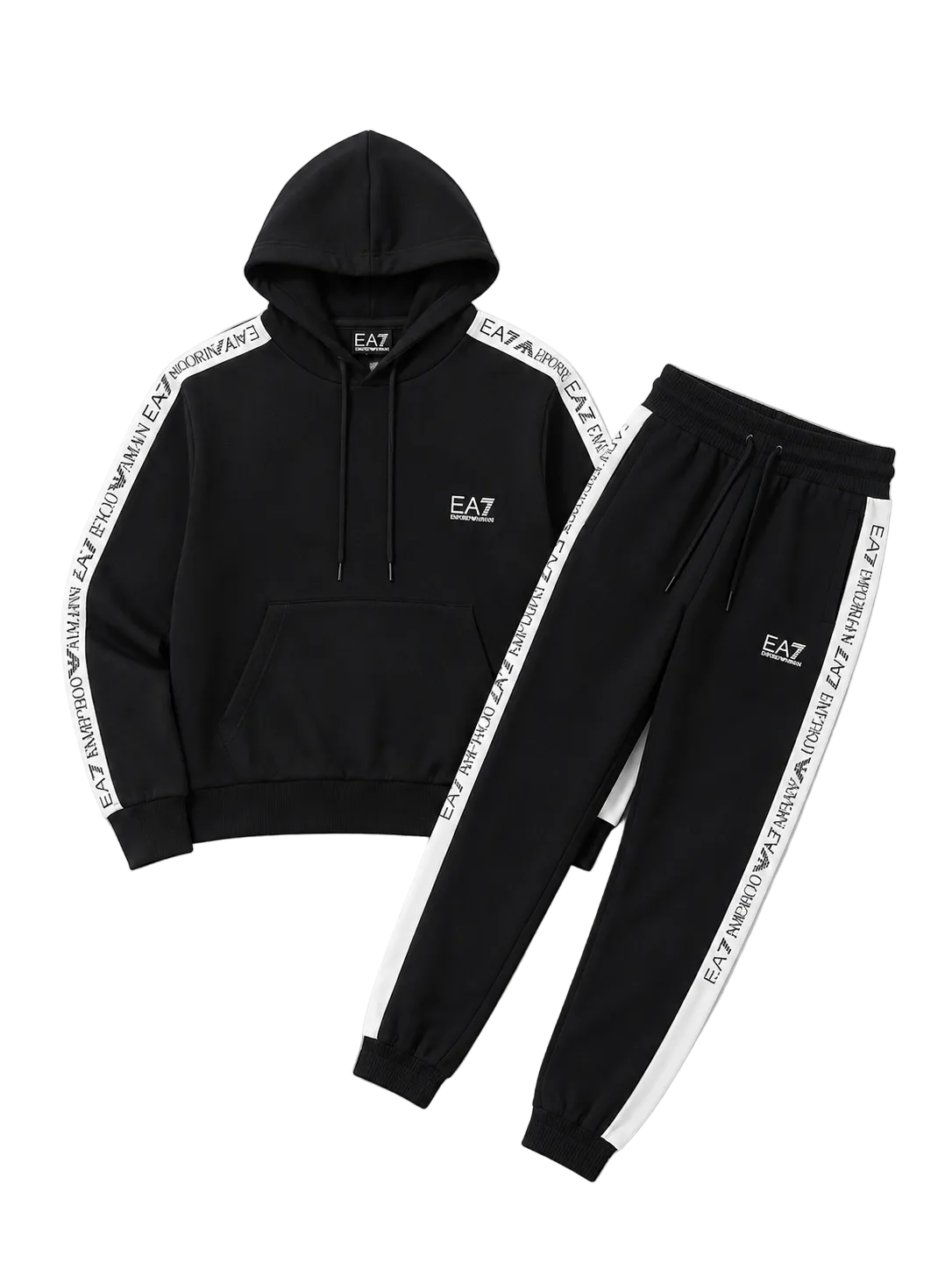 Conjunto EA7 Signature Negro/Blanco
