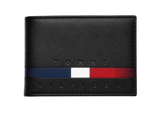 Billetera Tommy Stripe Black
