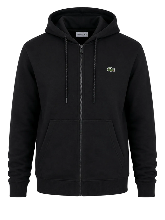 Buzo Lacoste Full Zip Negro