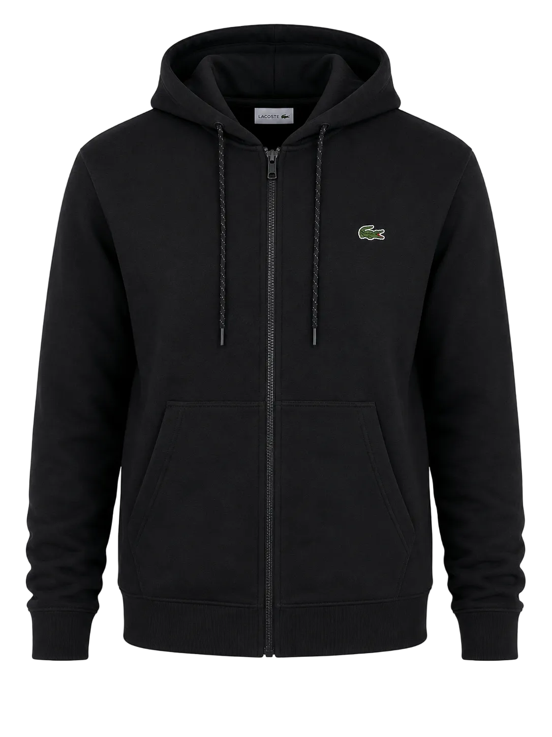Buzo Lacoste Full Zip Negro