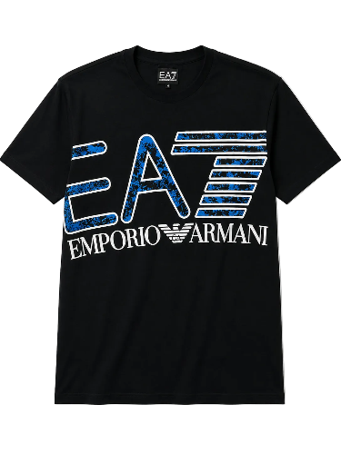 Remera EA7 Oversize Negra