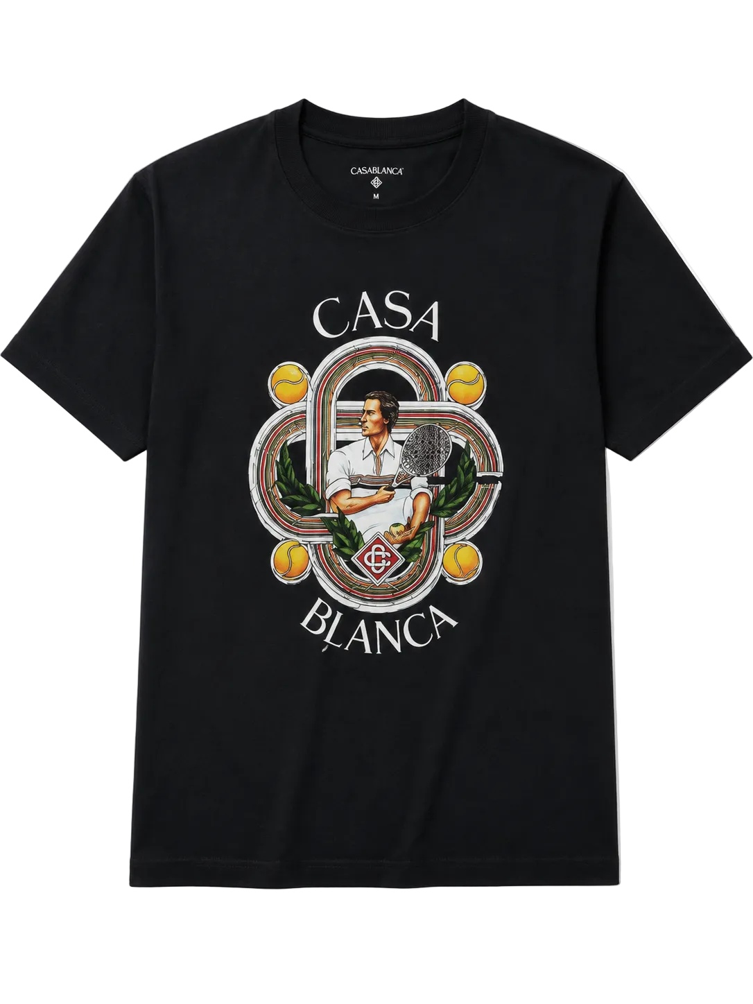 Remera Casablanca Tennis Negra