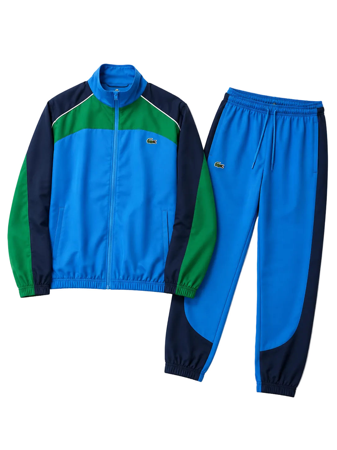 Conjunto Lacoste Track Azul/Verde