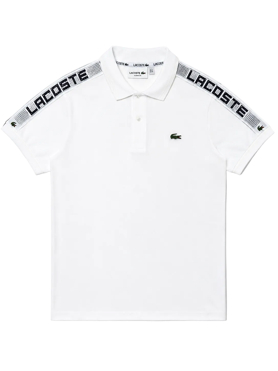 Chomba Lacoste Shoulder Tape – Blanca