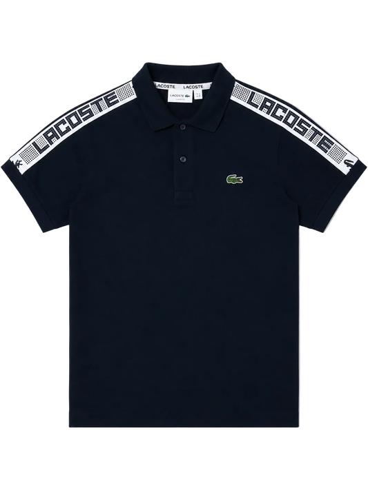 Chomba Lacoste Shoulder Tape – Negra