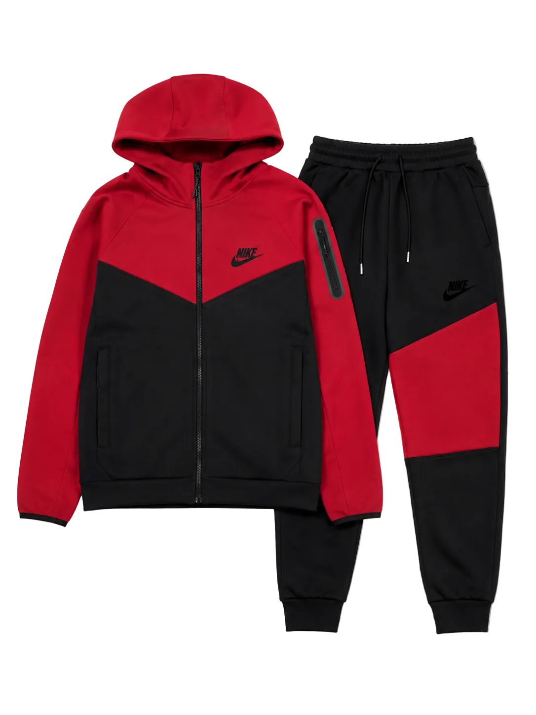Conjunto Nike Tech Windrunner Rojo & Negro