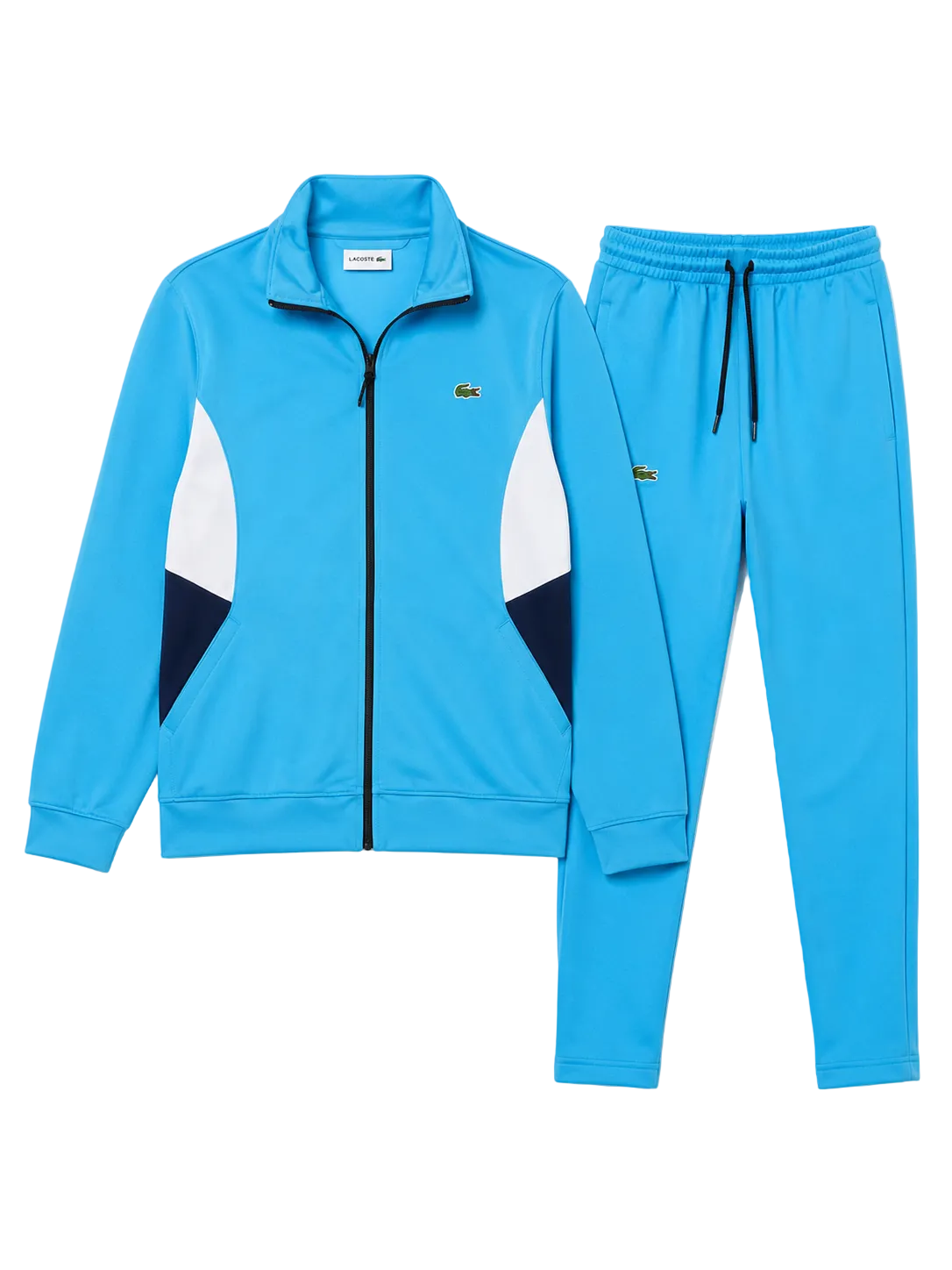 Conjunto Lacoste Sport Tricolor Celeste