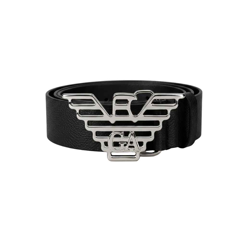 Cinturón Emporio Armani Águila PLATEADO